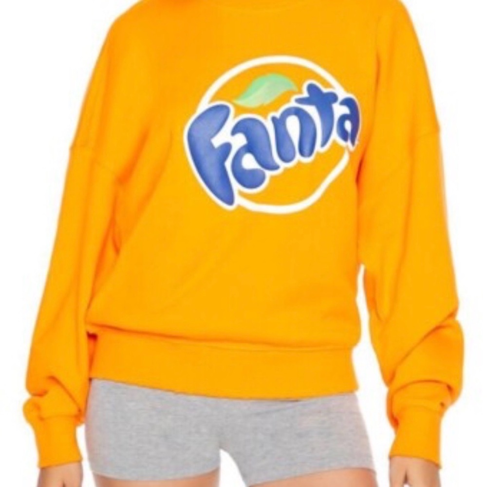 Makeup Forever Bright Orange Fanta Logo Sweatshirt